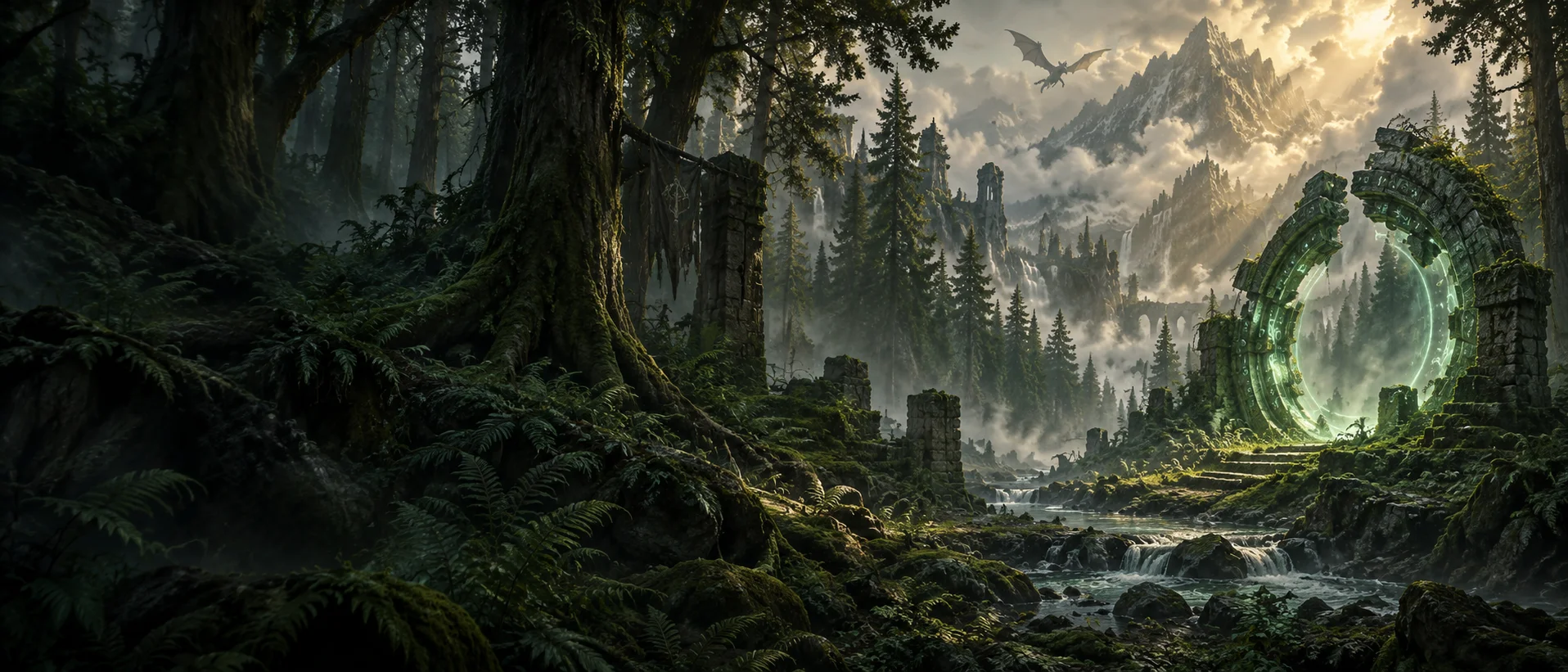 Original atmospheric concept illustration for Dragonwilds