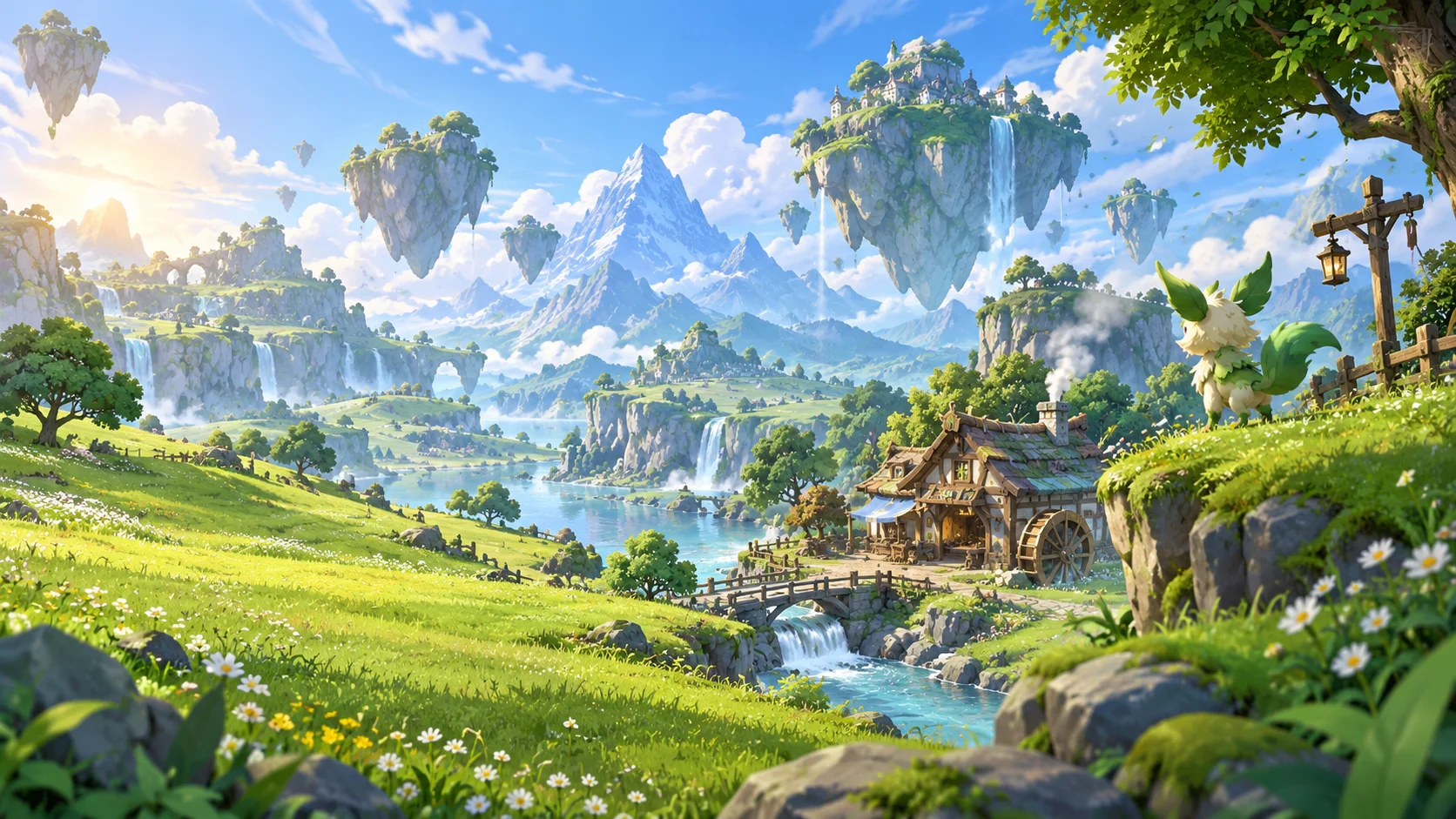 Original atmospheric concept illustration for Palworld