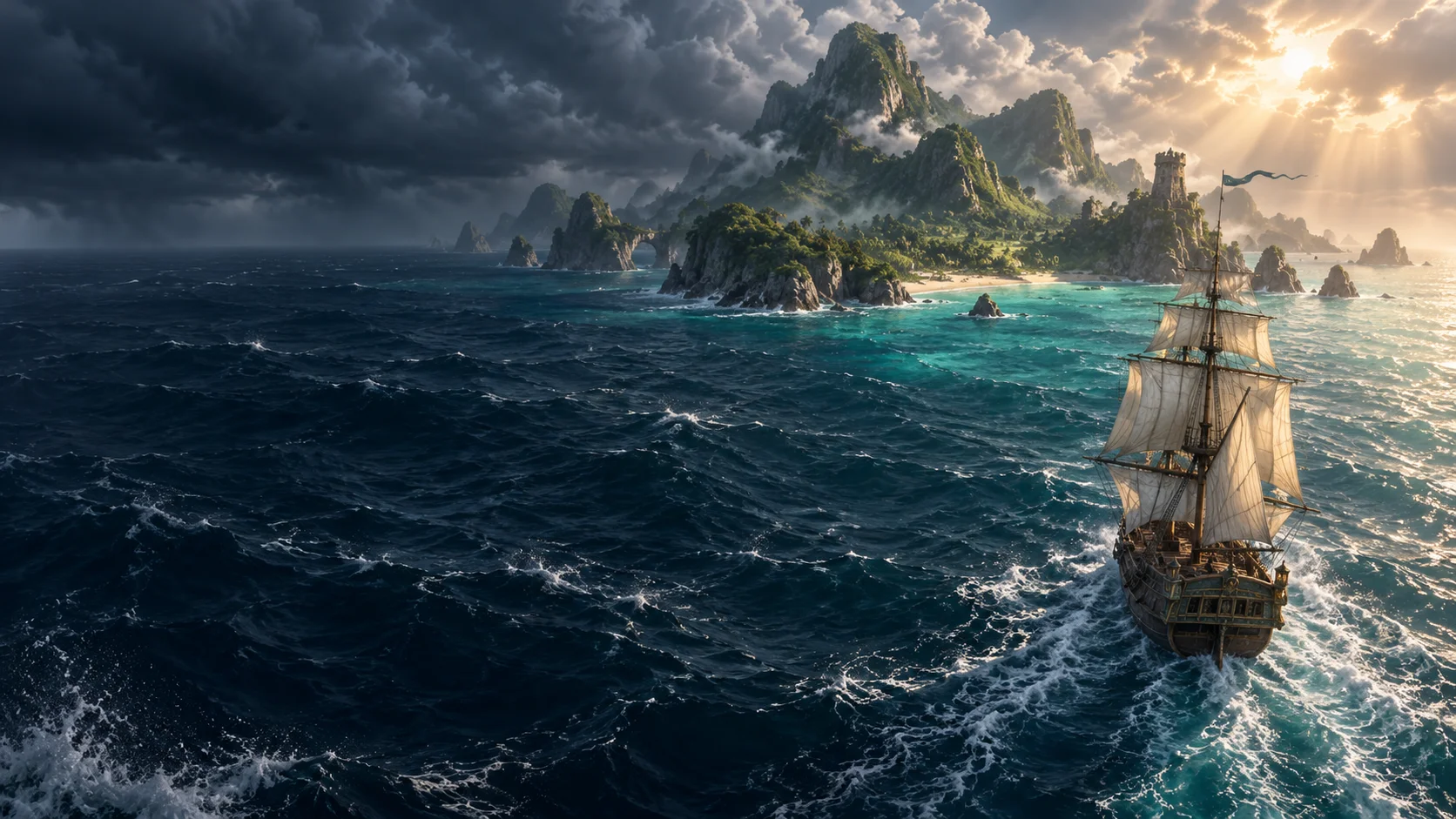 Original atmospheric concept illustration for Windrose